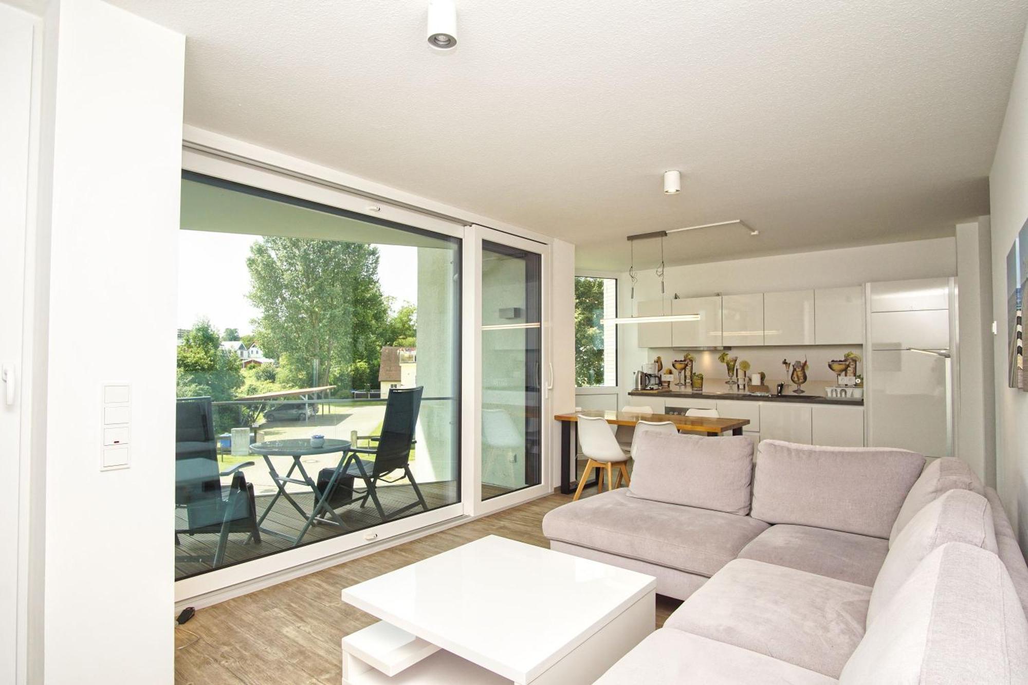 Haus Hafenkieker Fewo 08 - Balkon, Hafenblick 普特布斯 外观 照片